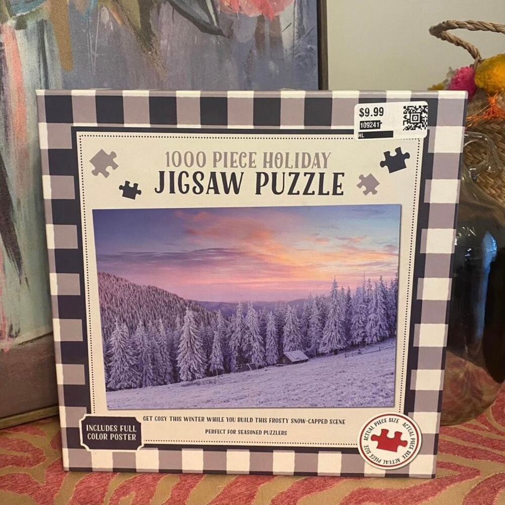 1000 Piece Holiday Snow Mountain Jigsaw Puzzle